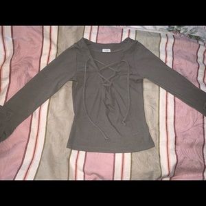 Olive Green Crop Top!